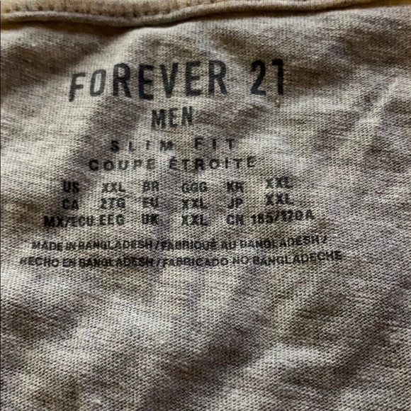 Forever 21 Slim Fit short sleeve v neck shirt xxl - Picture 3 of 6